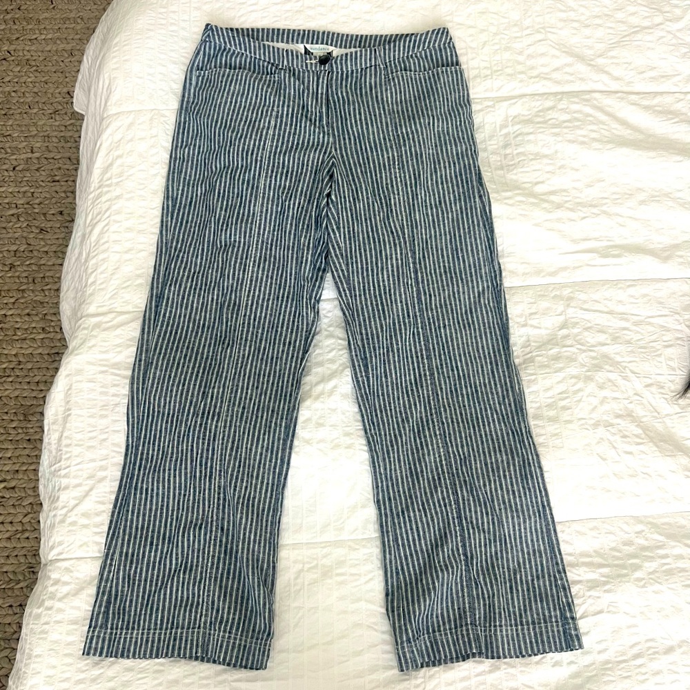 Blue striped pants